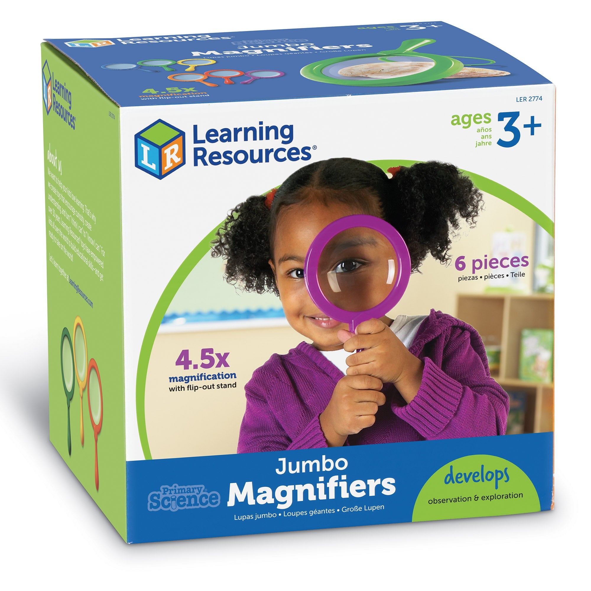 Primary Science® Jumbo Magnifiers (Set of 6)