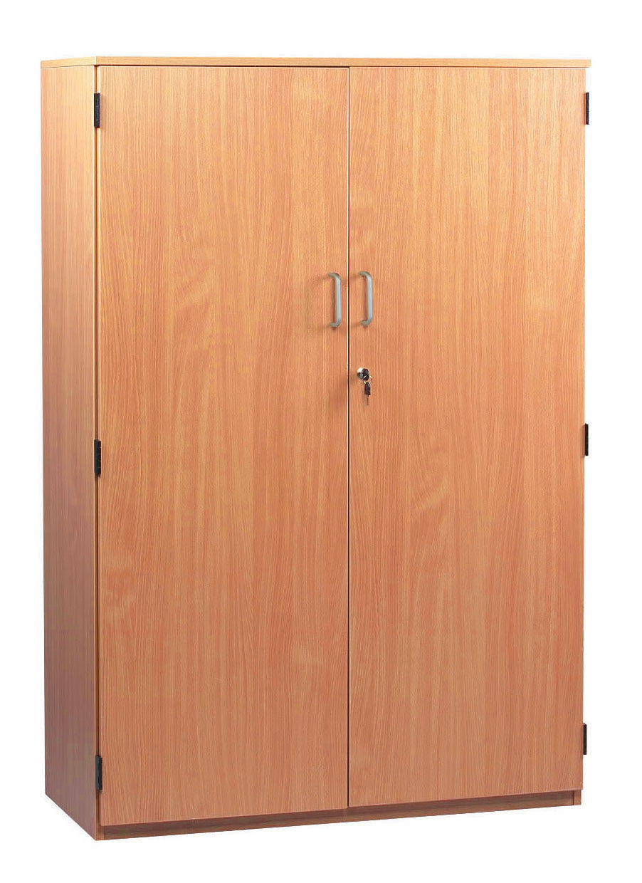 Monarch High-Capacity Lockable Beech Cupboard