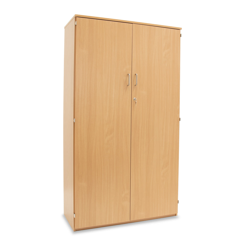 Monarch Extra-Tall Lockable Storage Cupboard – Beech