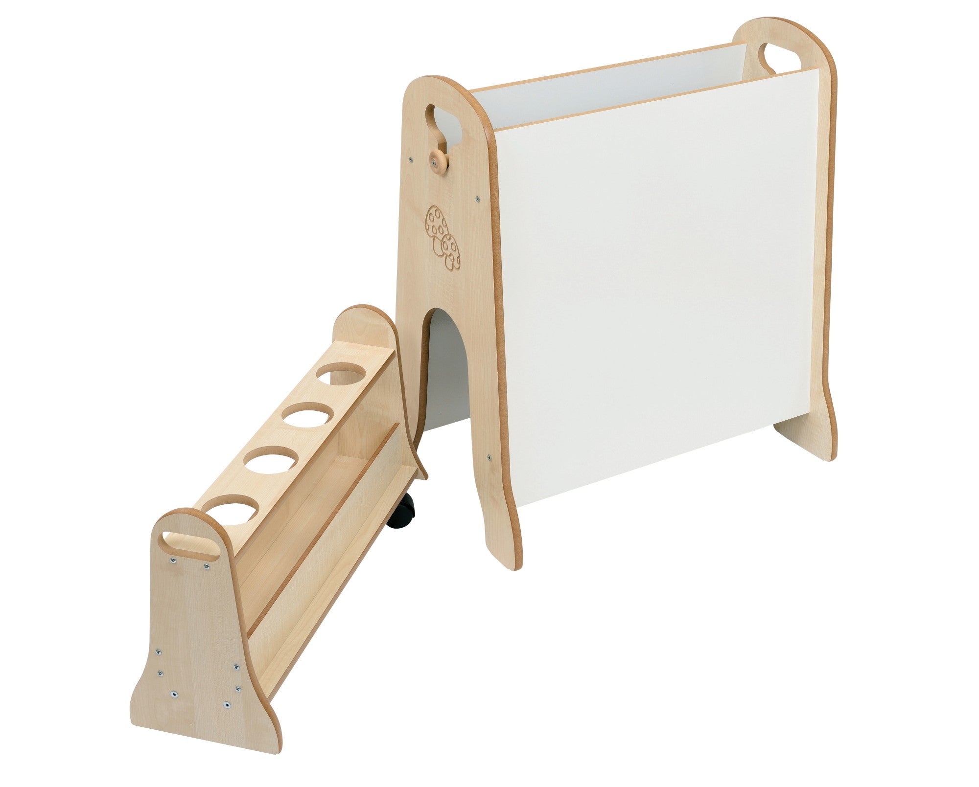 Mini Easel With Storage Trolley (Maple)