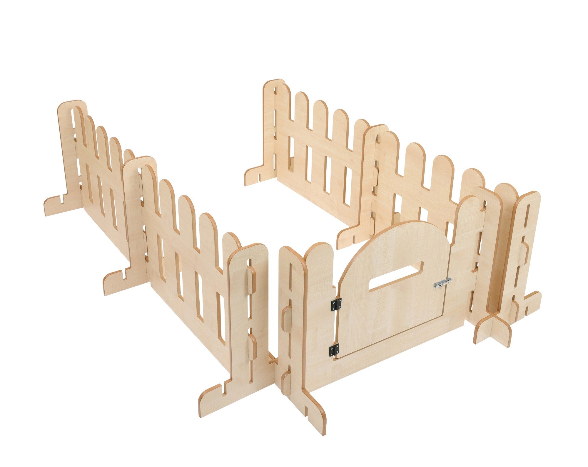 Indoor Double Fence Panels & Gate Set (Maple)