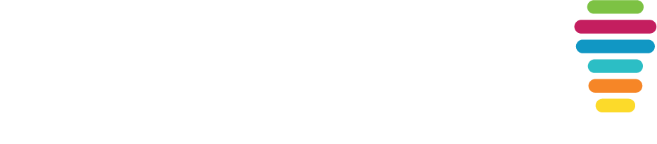 Creative Hut logo featuring colorful stacked shapes on the right, representing creativity and innovation.