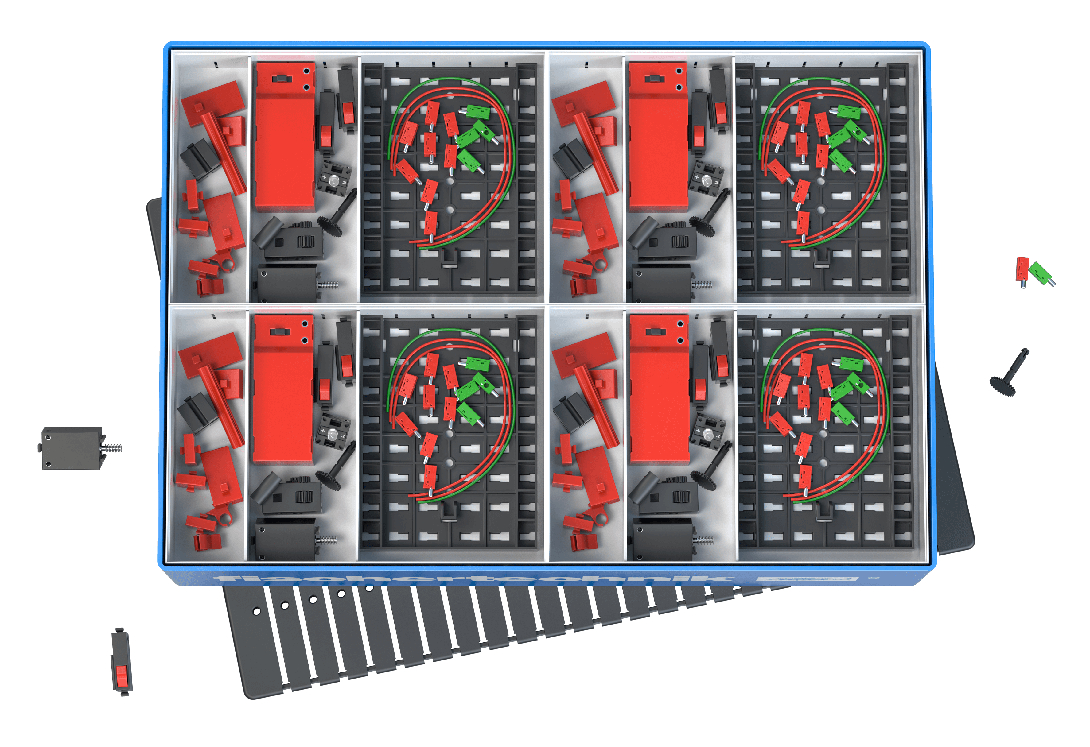 CLASS SET Electrical Control kit for teaching primary school students about electrical circuits and sustainability.