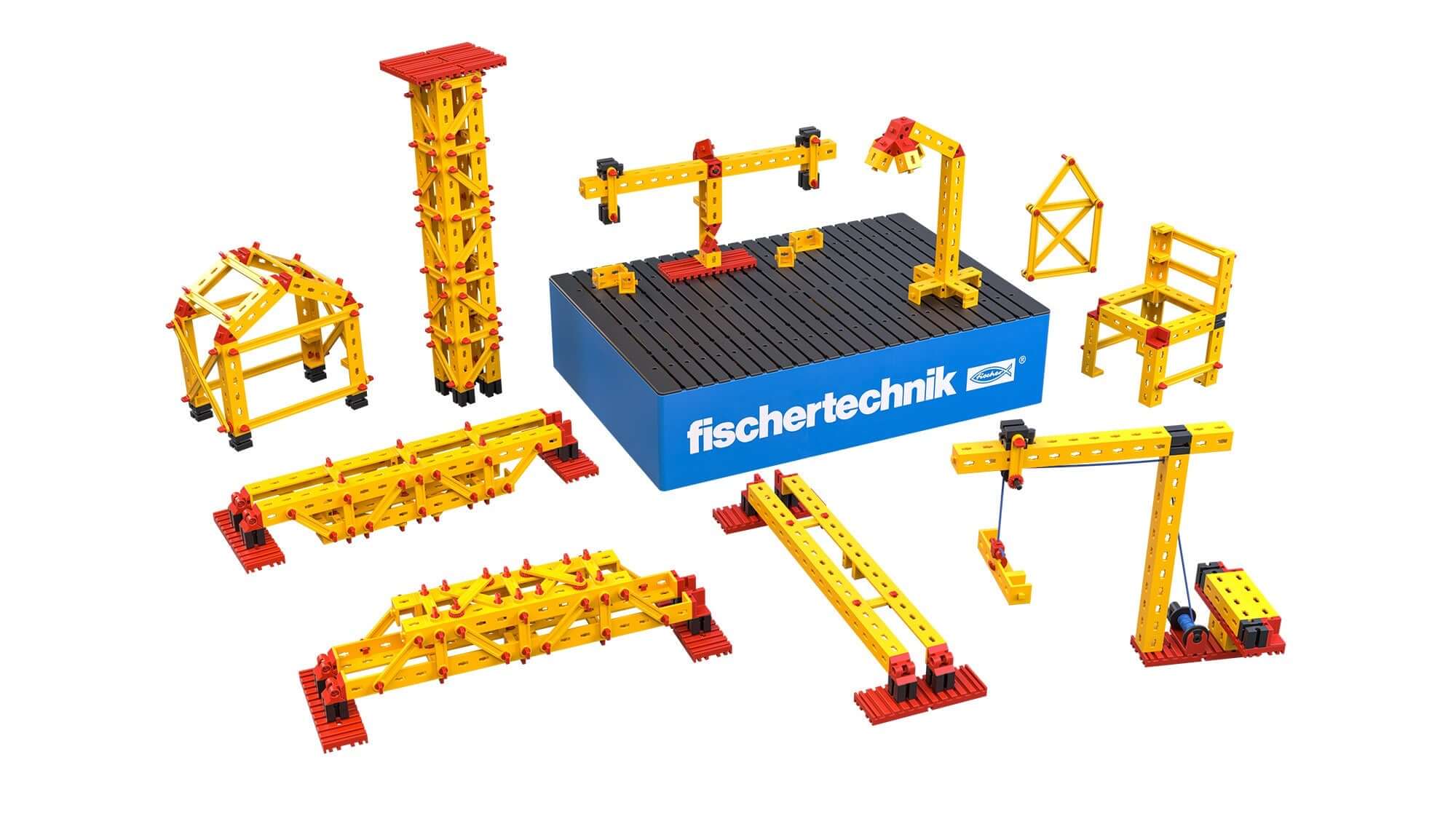 fischertechnique CLASS SET Statics toys for teaching primary school students about basic statics principles.