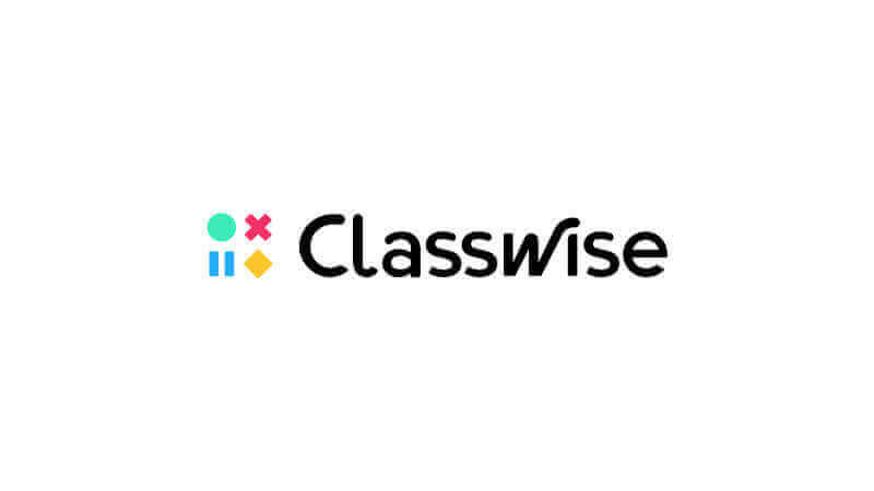 Classwise logo featuring colorful geometric shapes, representing education and learning solutions.
