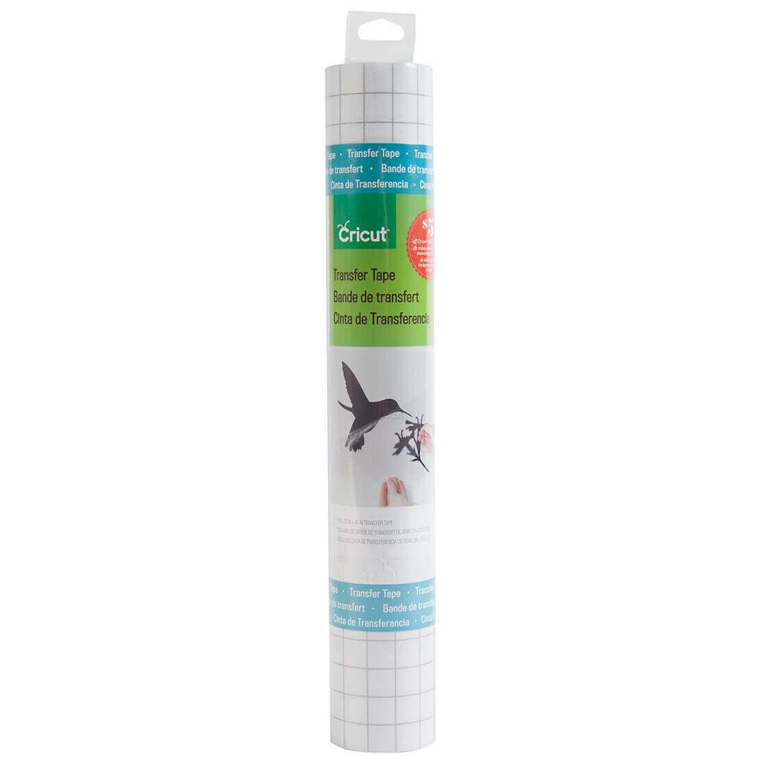 Cricut Explore/Maker StandardGrip Transfer Tape roll, 12x48”, ideal for transferring vinyl cuts to various surfaces.