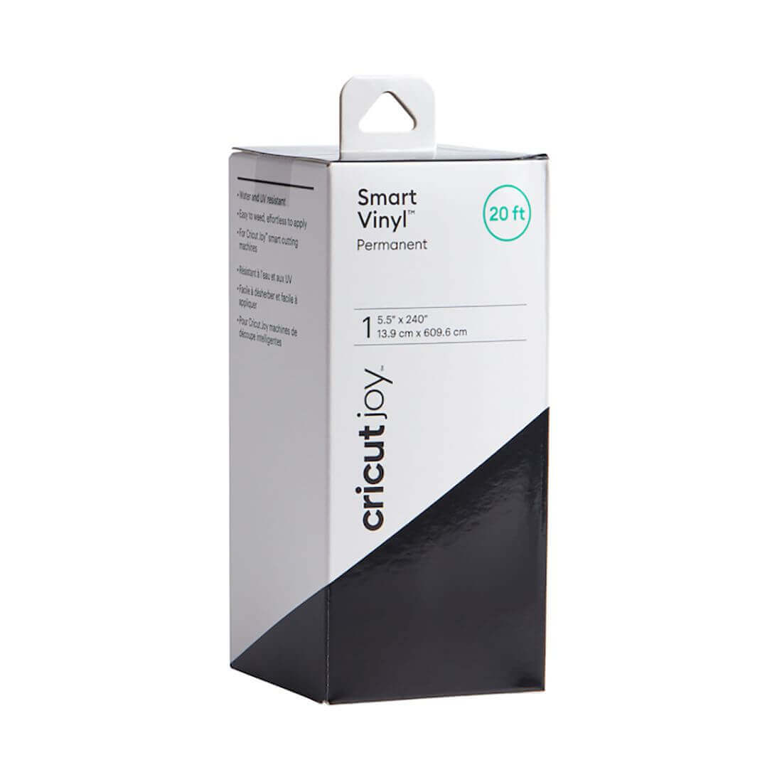 Cricut Joy Smart Vinyl Permanent 5.5x240" roll packaging for crafting and personalization.