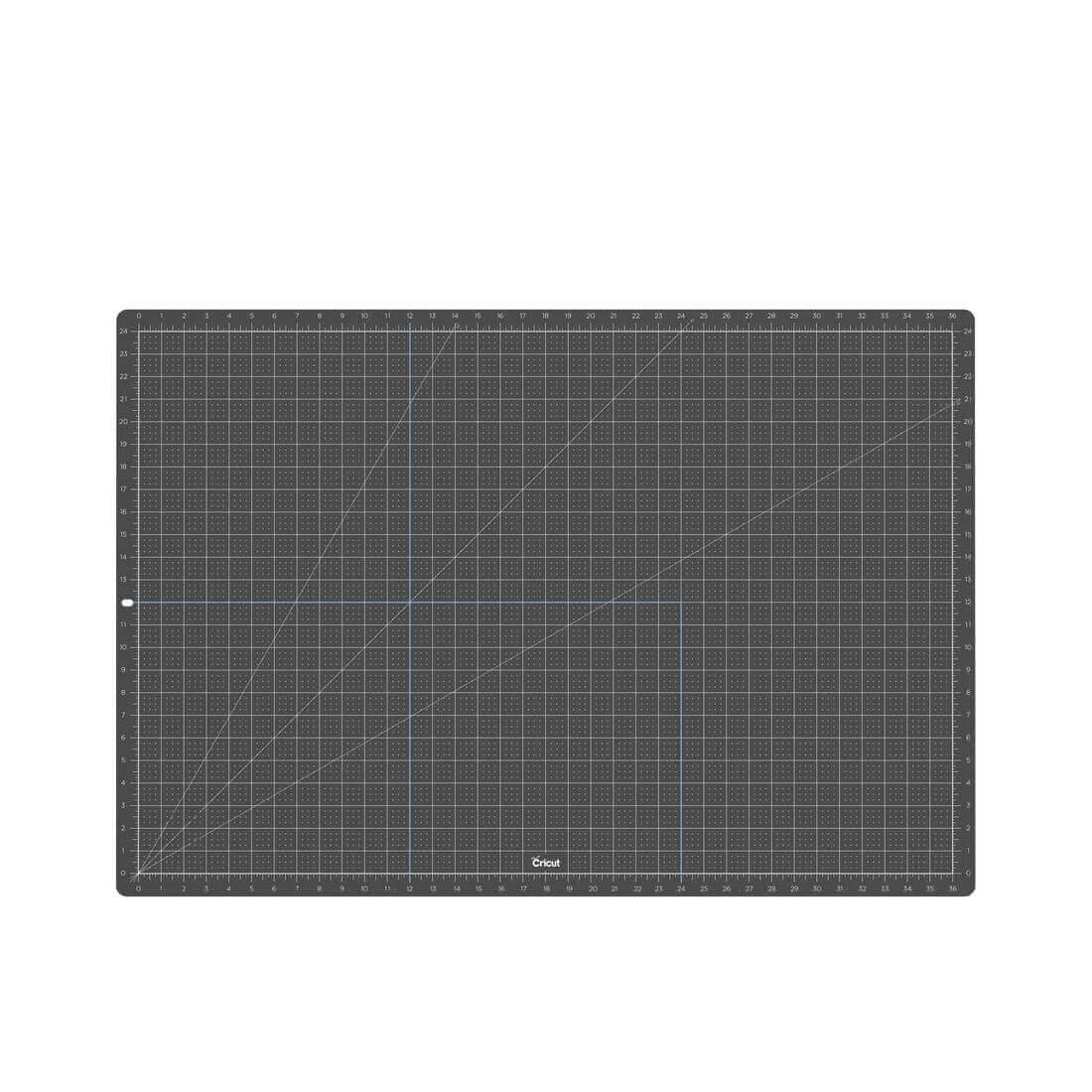 Cricut Self-Healing Cutting Mat 24x36 inches with grid and measurement markings, ideal for crafting and DIY projects.
