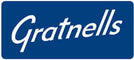Gratnells logo on a blue background representing the brand's identity and product offerings.