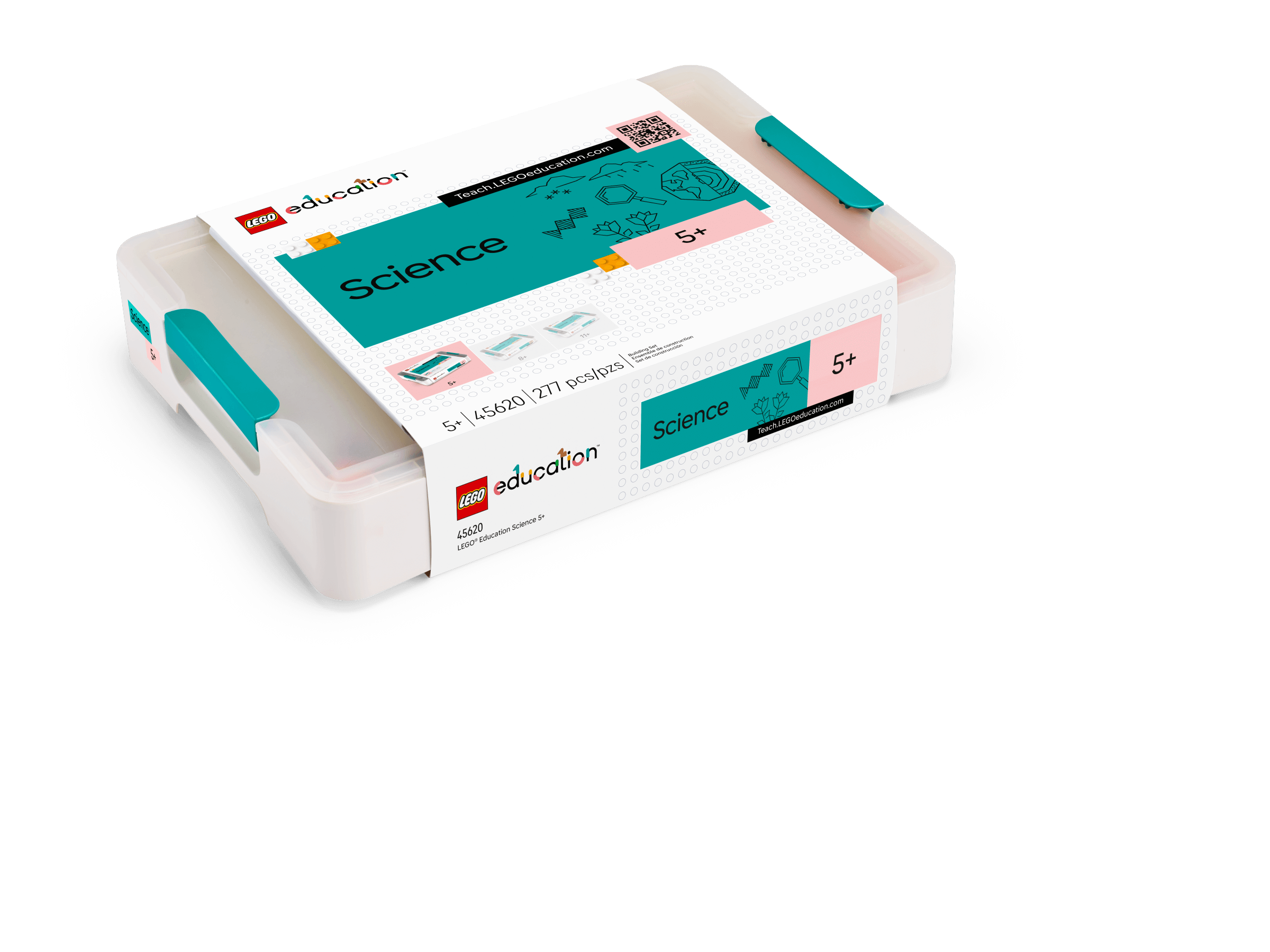 LEGO® Education Science Years 1-3 and a FREE Bricks & Eyes Set kit packaging for STEM learning.