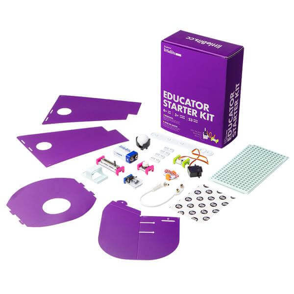 littleBits Educator Starter Kit with components for hands-on STEAM learning and experimentation.