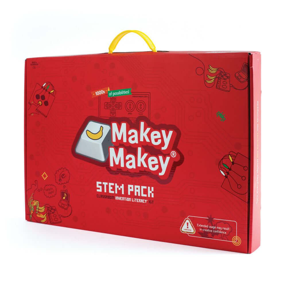Makey Makey STEM Pack: Classroom Invention Literacy Kit packaging, designed for engaging STEM education.