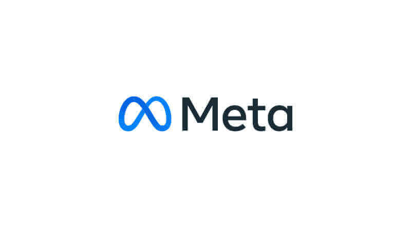 Meta logo featuring a blue infinity symbol and bold text, representing the company’s identity and innovative vision.