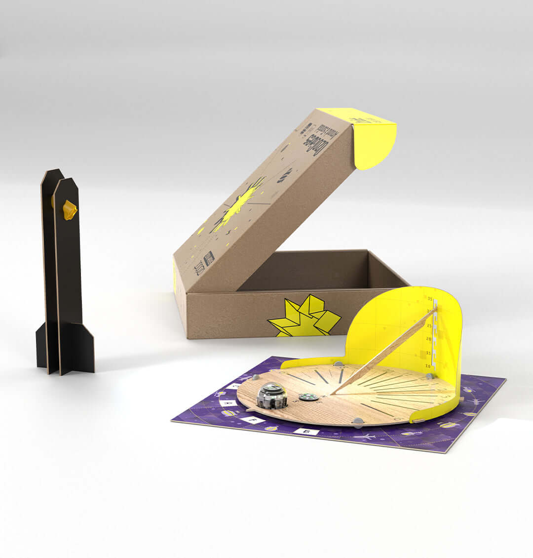 Ozobot Ari Entry Kit and FREE Ozogoes Around a Sundial Activity Set with sundial and robot components.