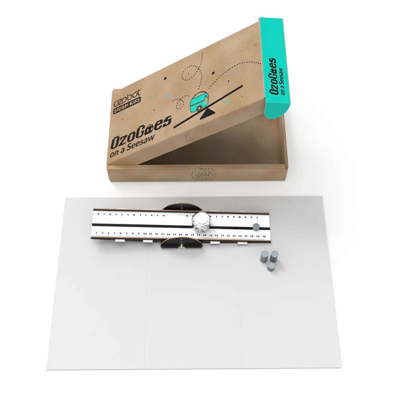 Ozobot Bit+ Entry Kit Seesaw Bundle with coding tools and activities for creative learning.