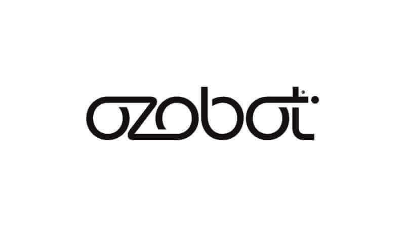 OZOBOT logo in minimalist black design, representing innovative educational robotics.