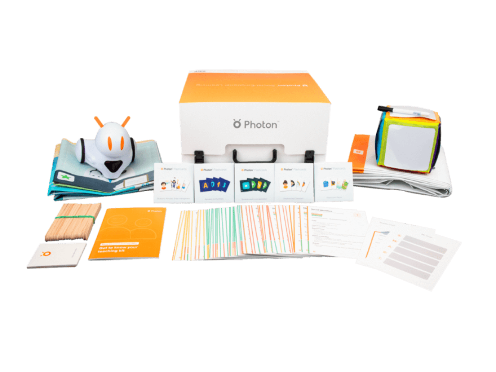 Photon Teaching Kit for Social-Emotional Learning, featuring educational resources for kids aged 6-11.