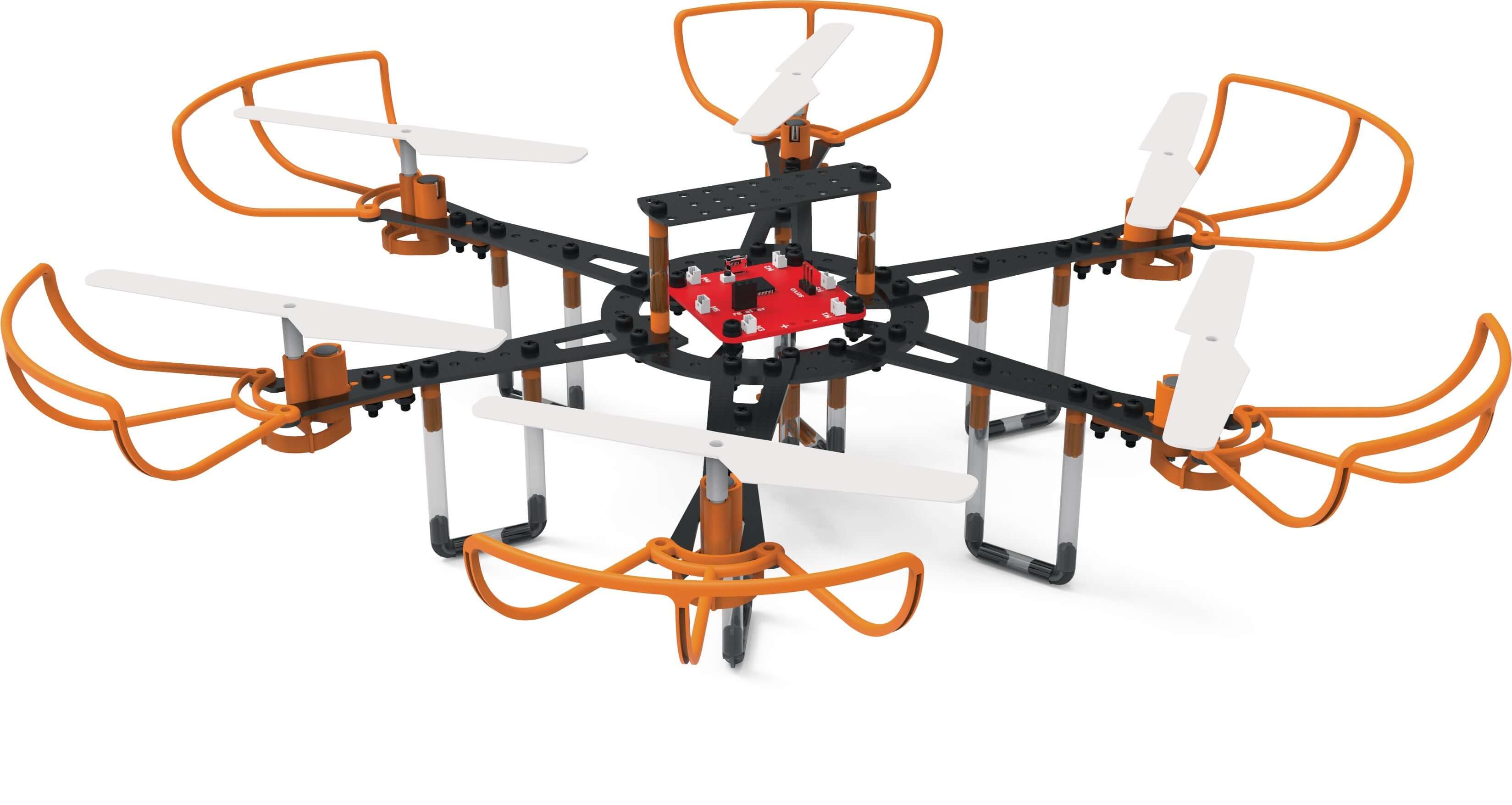 Drone Infinity Kit featuring a multi-rotor design, ideal for STEM education and engineering projects for students.