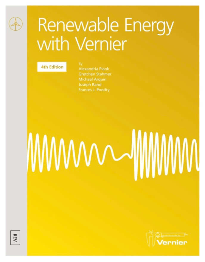 Vernier KidWind Basic Wind Experiment Kit - Classroom Pack and FREE Renewable energy book cover with wave design.