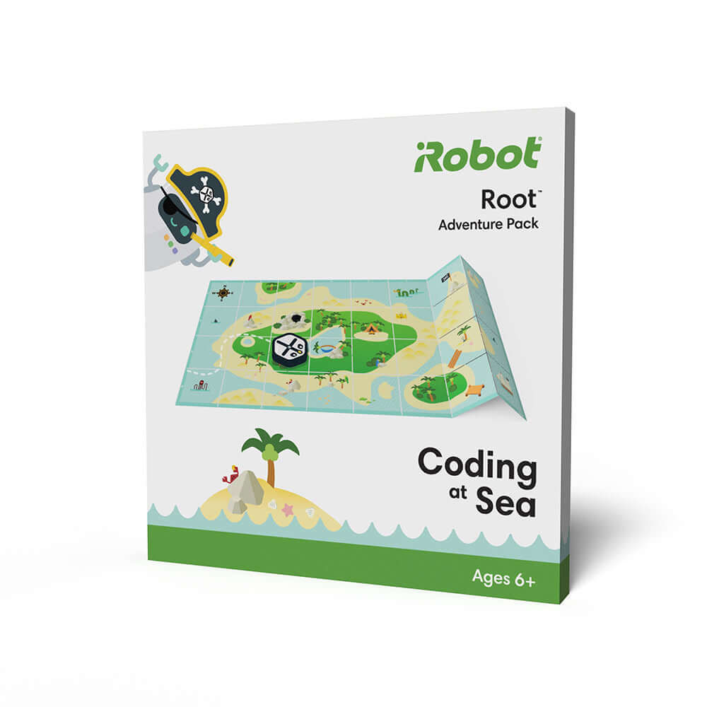 Root™ Adventure Pack Coding at Sea for kids, featuring a pirate-themed foldable activity board for STEM learning.
