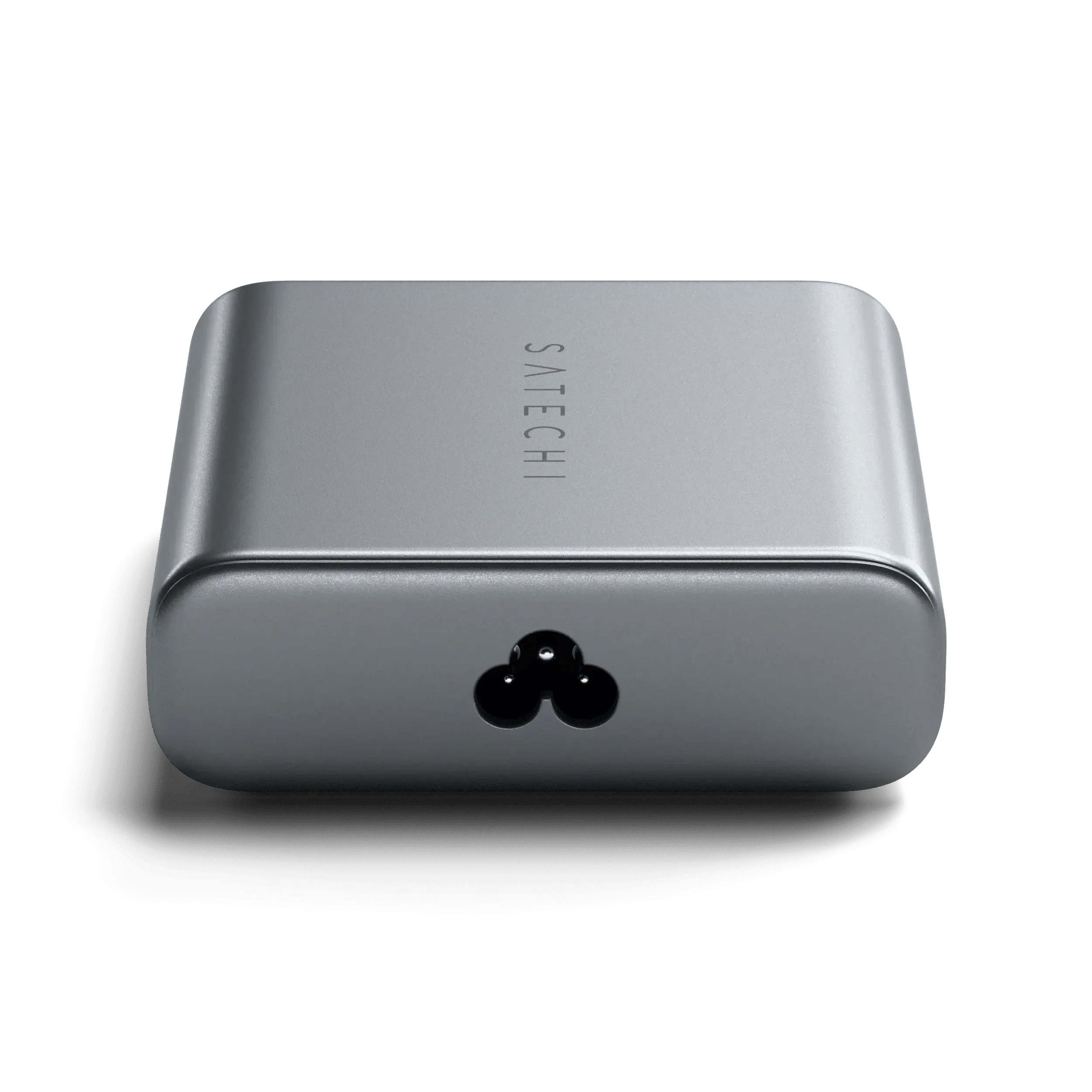 Satechi 200W USB-C 6-Port GaN Charger sleek silver design for fast charging multiple devices