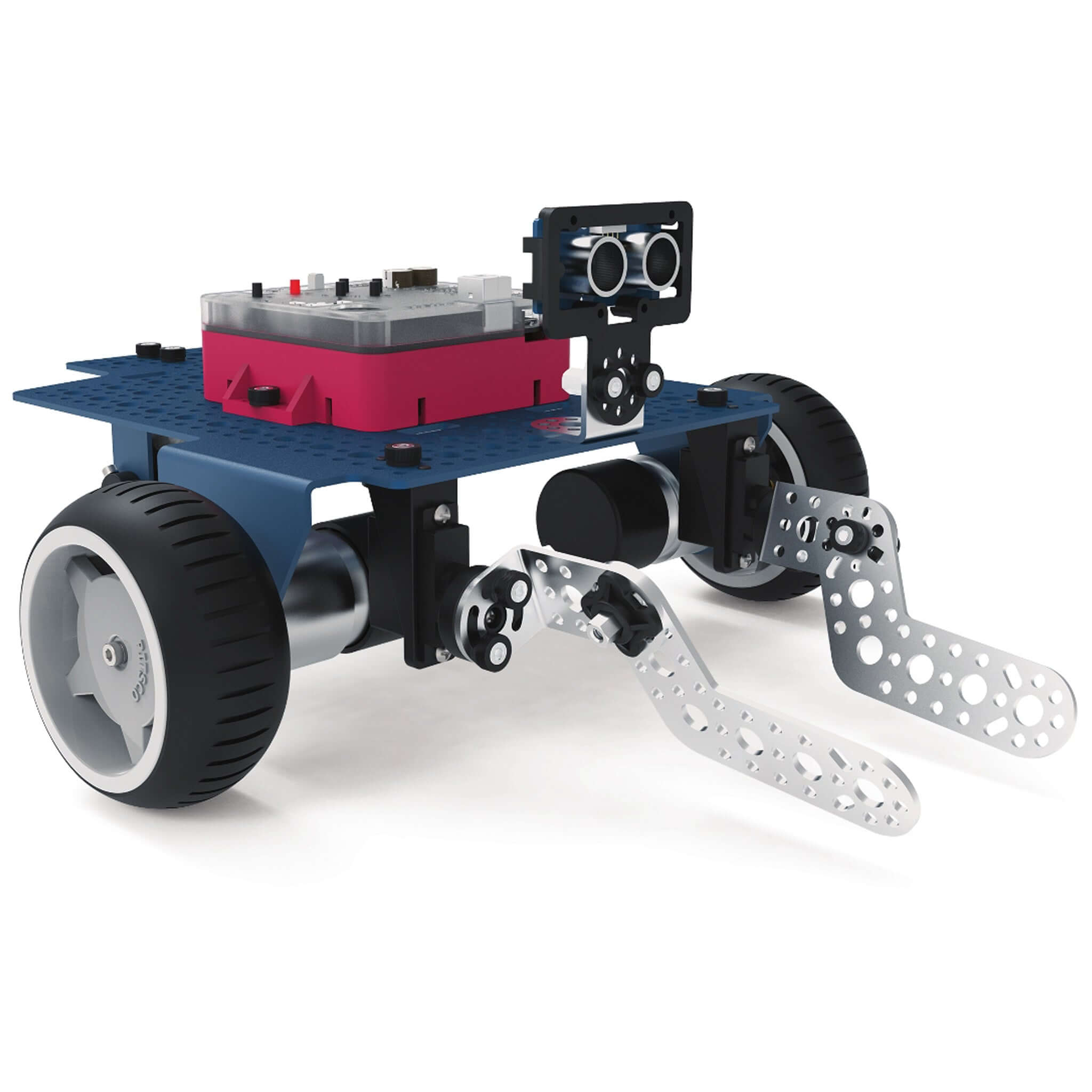 Seeker programmable robot by Pitsco Education for middle school STEM learning and coding exploration.