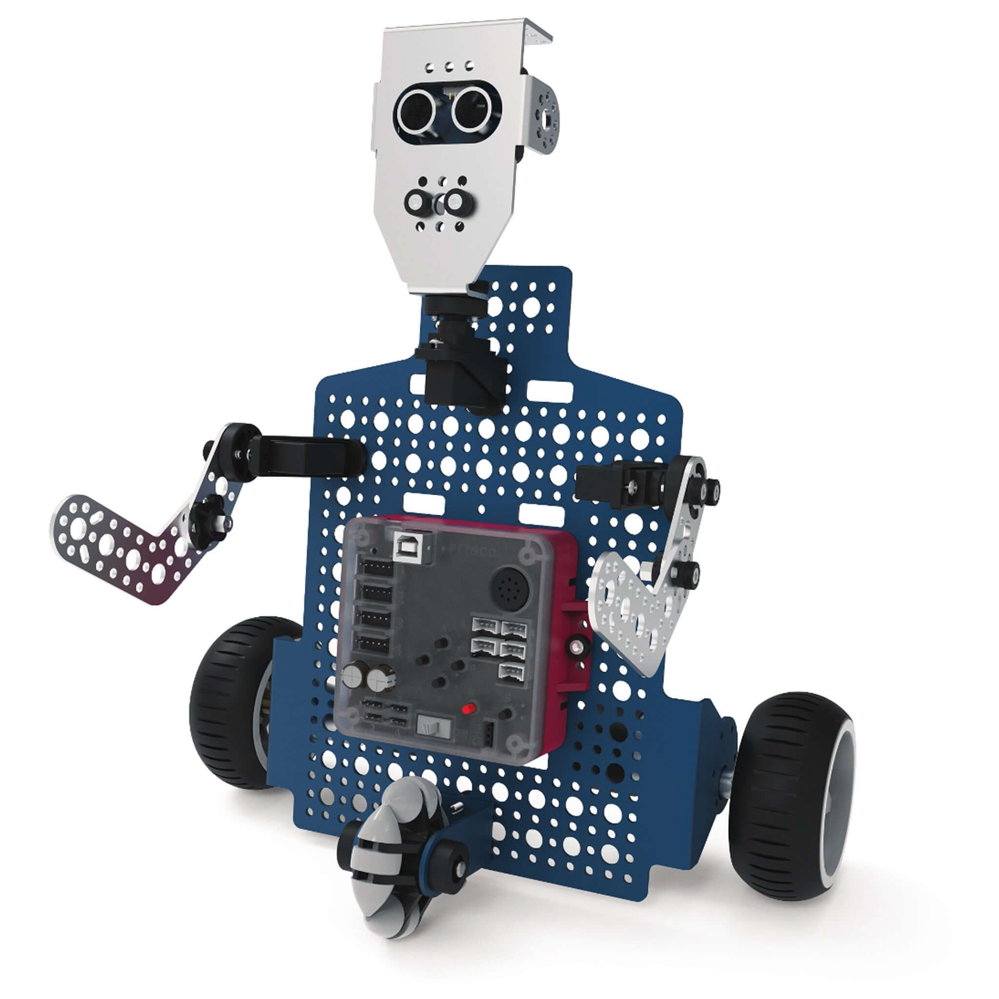 Seeker robot by Pitsco Education, designed for STEM learning and coding in middle school classrooms.