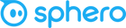 Sphero logo in blue color representing innovation in robotics and technology.