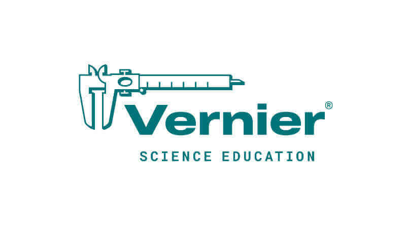 Vernier logo featuring a caliper, representing science education tools and resources.