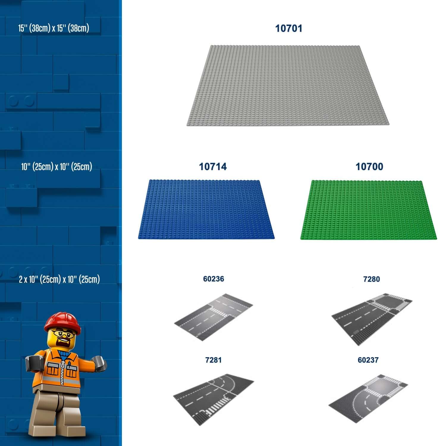LEGO® Classic Blue Baseplate 10714