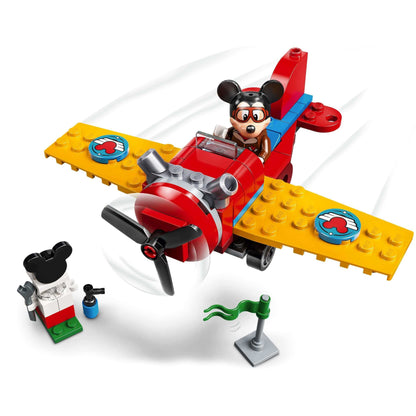 LEGO Disney Mickey Mouse & Friends Plane Set 10772 featuring Mickey Mouse minifigure and colorful propeller plane.