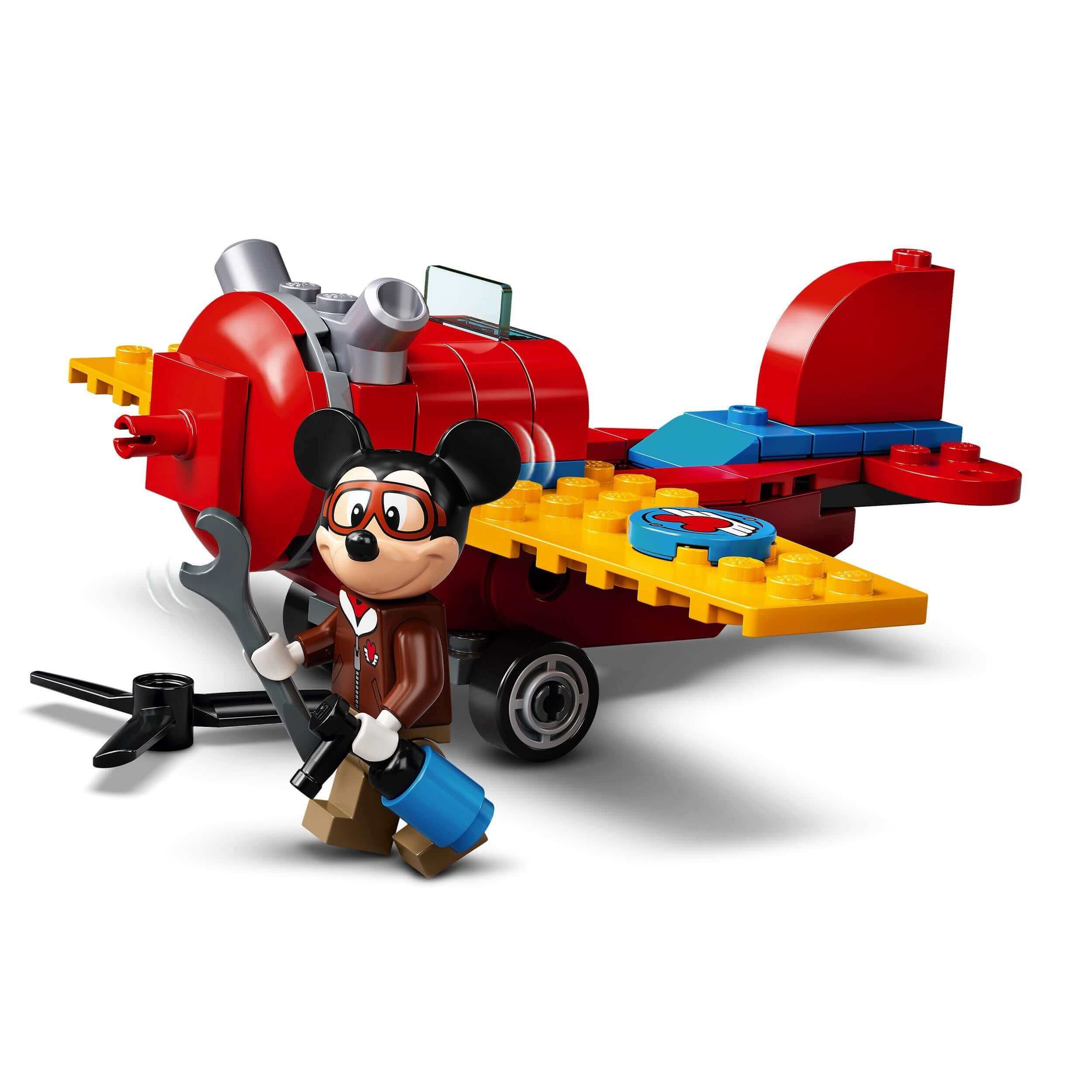 LEGO Disney Mickey Mouse & Friends Plane Set 10772 with Mickey Mouse minifigure and propeller plane for kids.