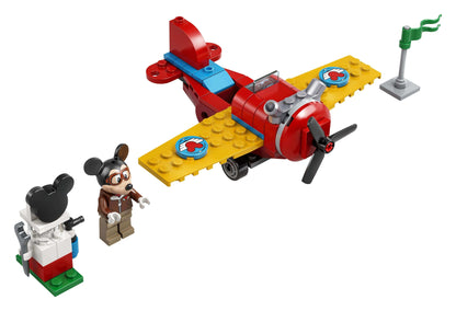 LEGO Disney Mickey Mouse Plane Set 10772 with Mickey and Minnie minifigures for imaginative play.