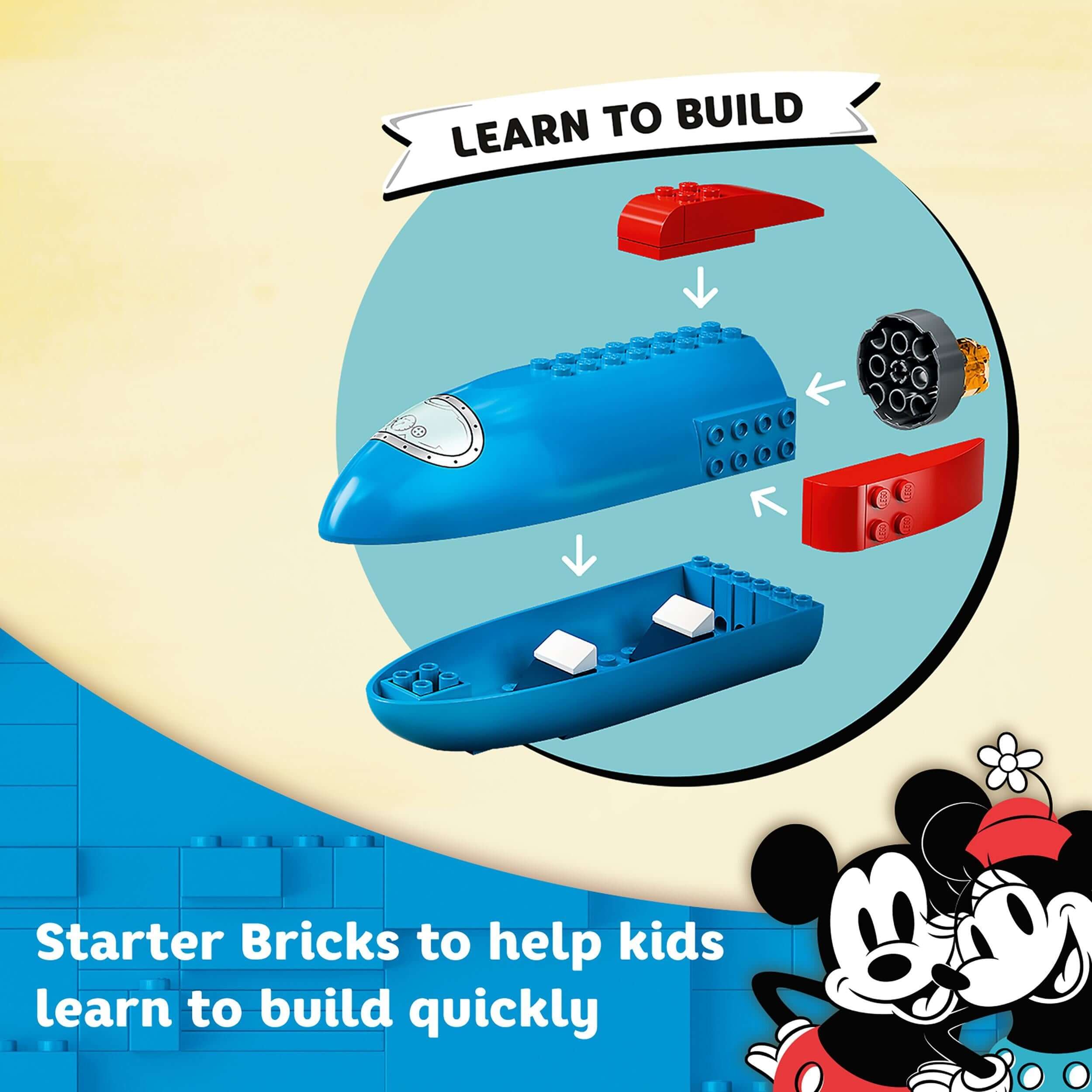 LEGO® Starter Bricks for kids, showing blue building pieces to learn how to build quickly with fun design.