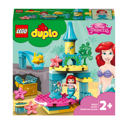 LEGO DUPLO Princess Ariel Undersea Castle Set 10922 featuring Ariel and Flounder for imaginative play.