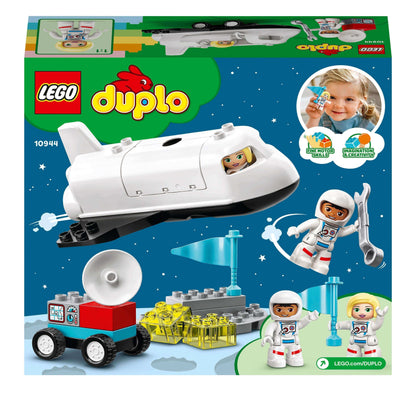 LEGO® DUPLO Town Space Shuttle Mission Set 10944 for toddlers, featuring space shuttle, astronauts, and interactive play. Ideal for developing skills.