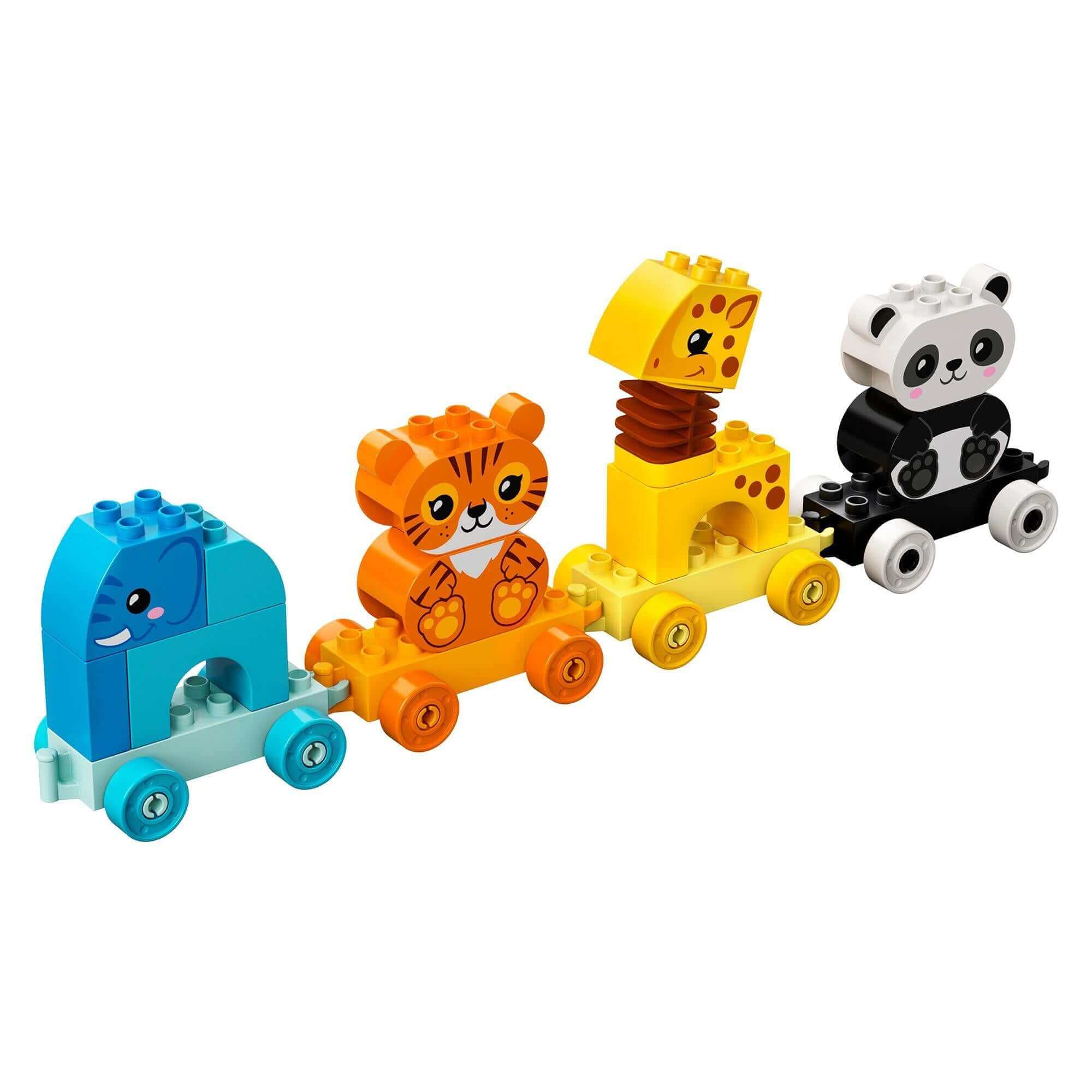 LEGO DUPLO My First Animal Train Toy 10955 with colorful animal blocks for toddlers, promoting learning and play.