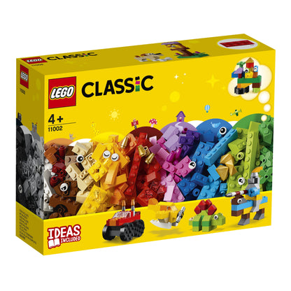 LEGO Classic Basic Brick Set 11002, colorful building blocks for creative play, includes ideas for kids aged 4 and up.