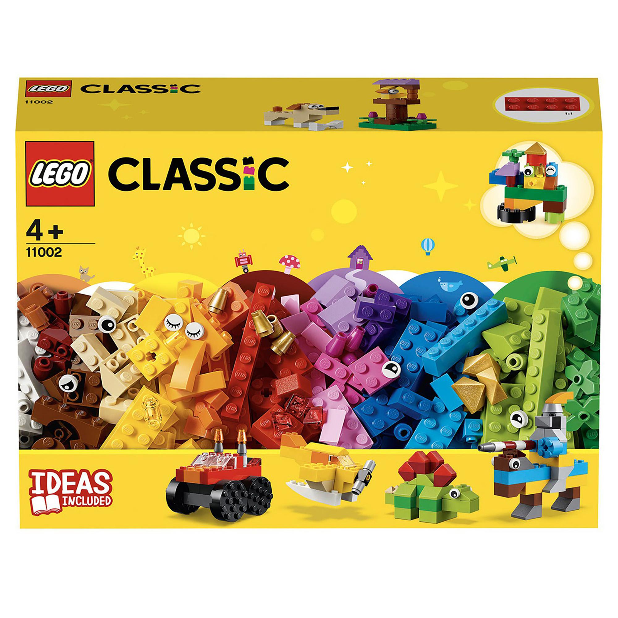 LEGO Classic Basic Brick Set 11002 featuring colorful building bricks and creative ideas for kids aged 4 and up.