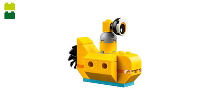 LEGO Classic 11003 Bricks and Eyes set yellow submarine model with colorful bricks and expressive eye details.
