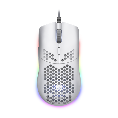 Tecware EXO Elite lightweight RGB gaming mouse with PIXART 3389 sensor and customizable lighting.