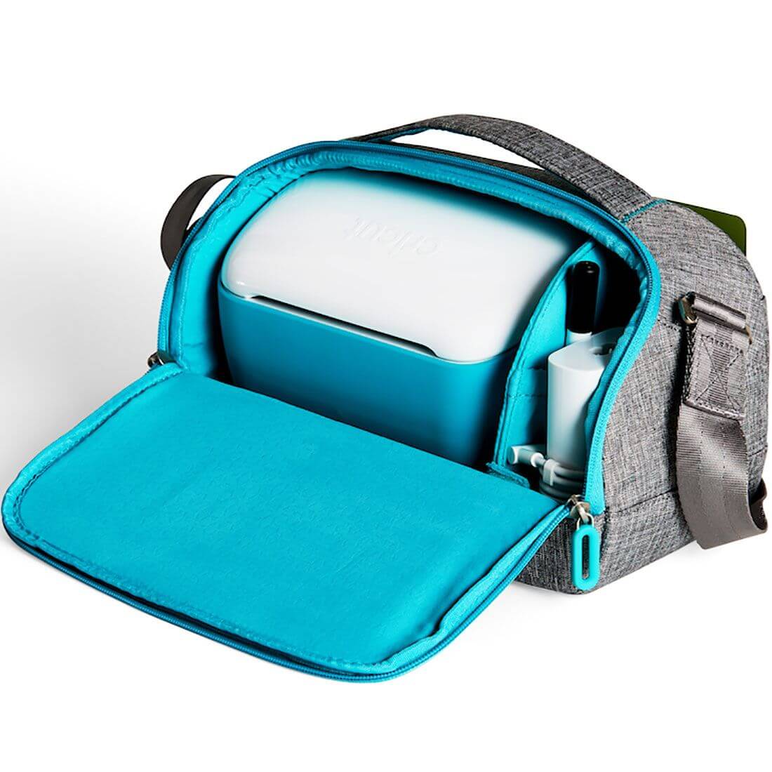Cricut Joy™ tote bag with padded interior and organized pockets for easy transport of creative supplies.