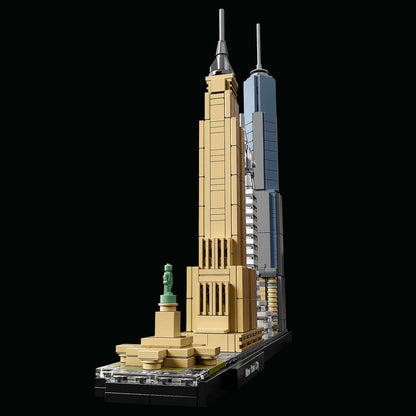 LEGO Architecture New York City set features iconic buildings like the Empire State and One World Trade Center.