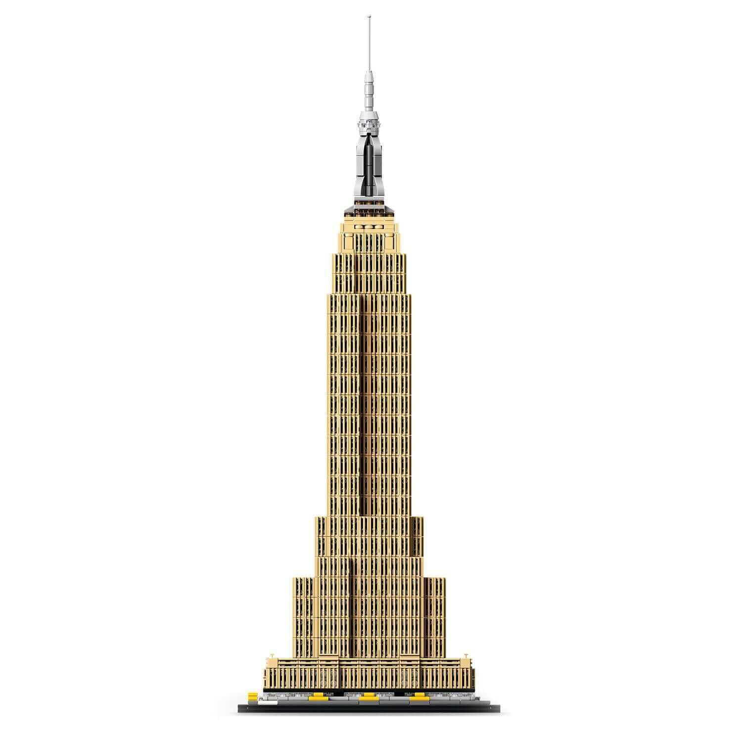LEGO Architecture Empire State Building Set 21046 model showcasing intricate design and iconic architecture.