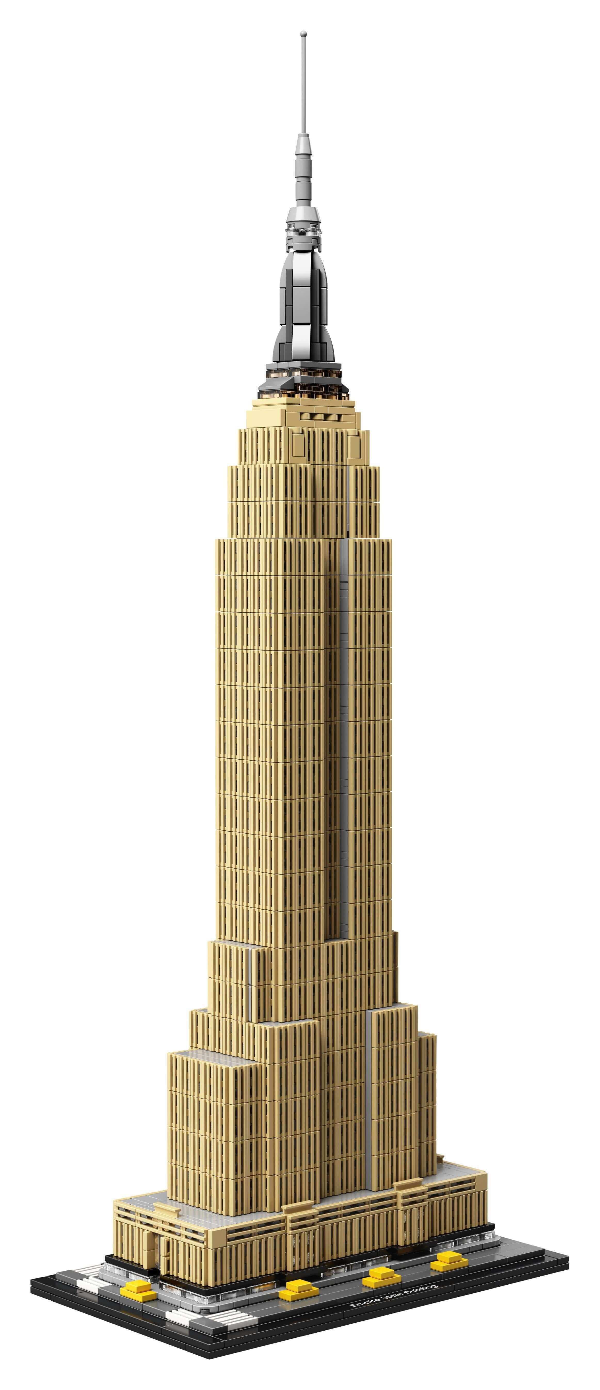 LEGO® Architecture Empire State Building Set 21046 showcasing detailed replica of iconic NYC skyscraper.