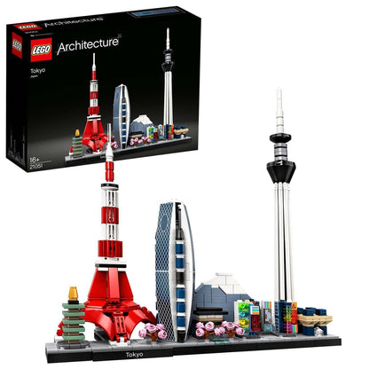 LEGO Architecture Tokyo Skyline 21051 set, featuring iconic Tokyo landmarks, perfect for architecture enthusiasts and collectors.