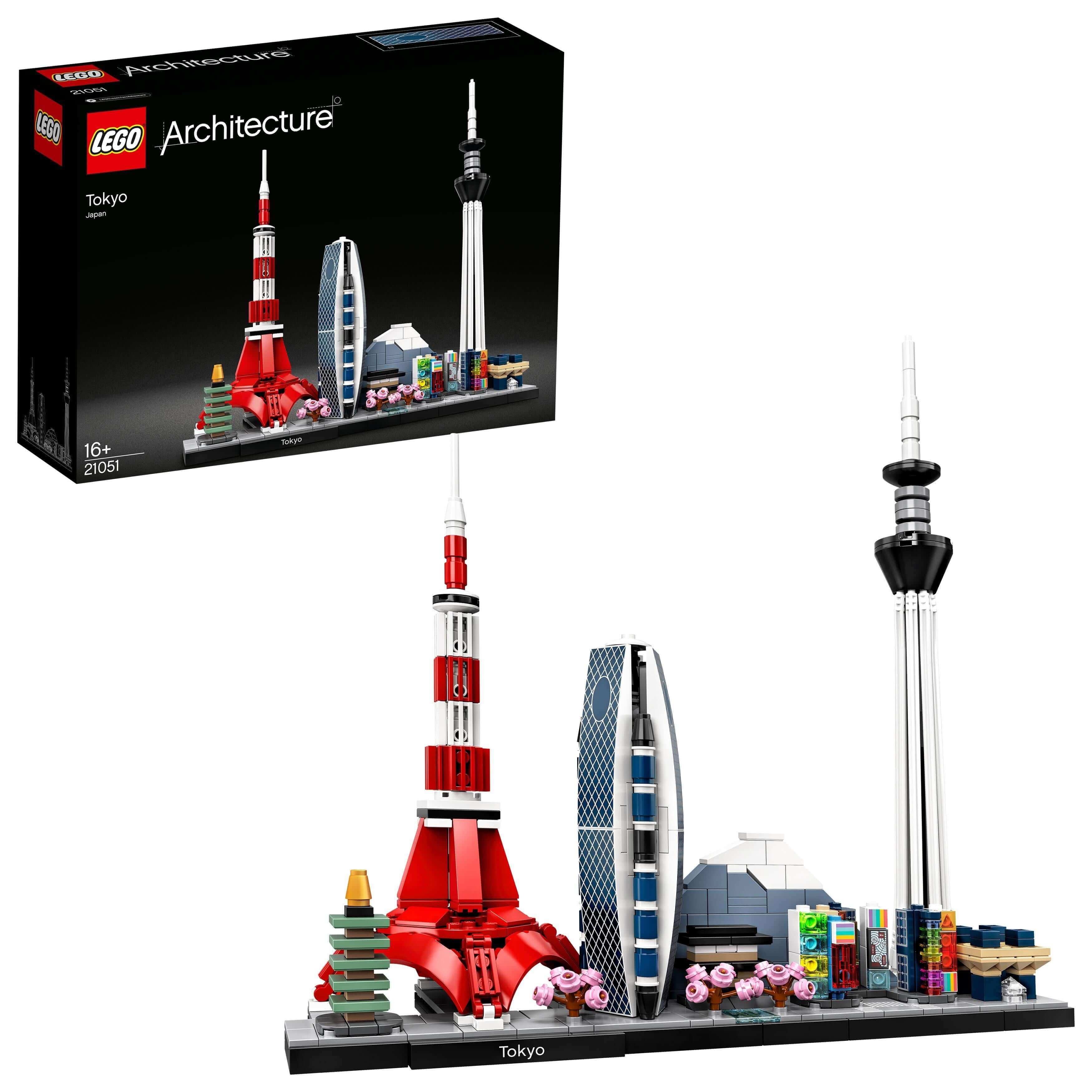 LEGO® Architecture Tokyo Skyline Set 21051, a collectible building set showcasing iconic Tokyo landmarks.