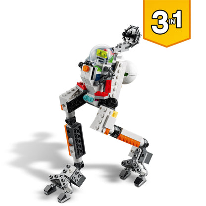 LEGO Creator 3 in 1 Space Mining Mech toy 31115, a playful mech design perfect for young adventurers.
