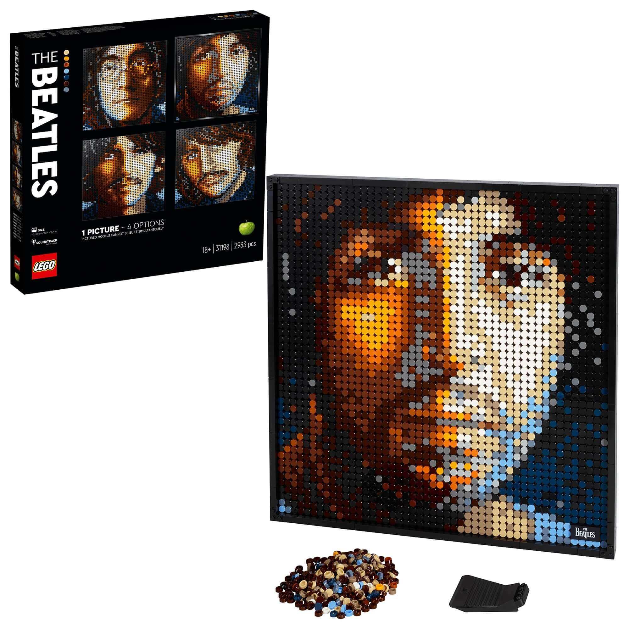 LEGO® Art The Beatles Building Set 31198 features unique wall art and immersive soundtrack for adults.