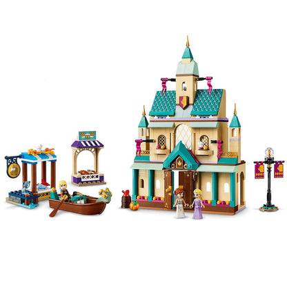 LEGO Disney Frozen II Arendelle Castle Village playset featuring Anna, Elsa, and a charming castle design.